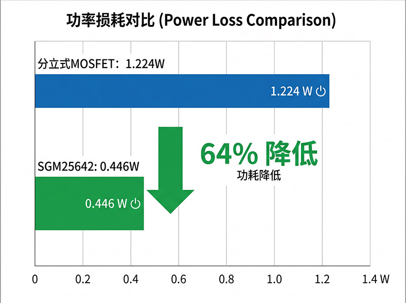 导通损耗对比